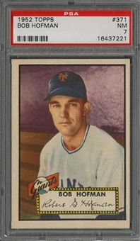 1952 Topps #371 Bob Hofman - PSA NM 7